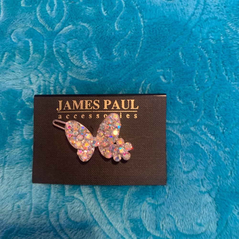 James Paul Gem hair clip butterfly